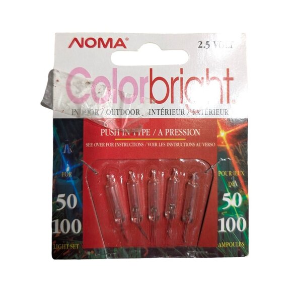 Lot of 5 Vintage Replacement Christmas Light Bulbs - Multi Color, NOS - Picture 4 of 4